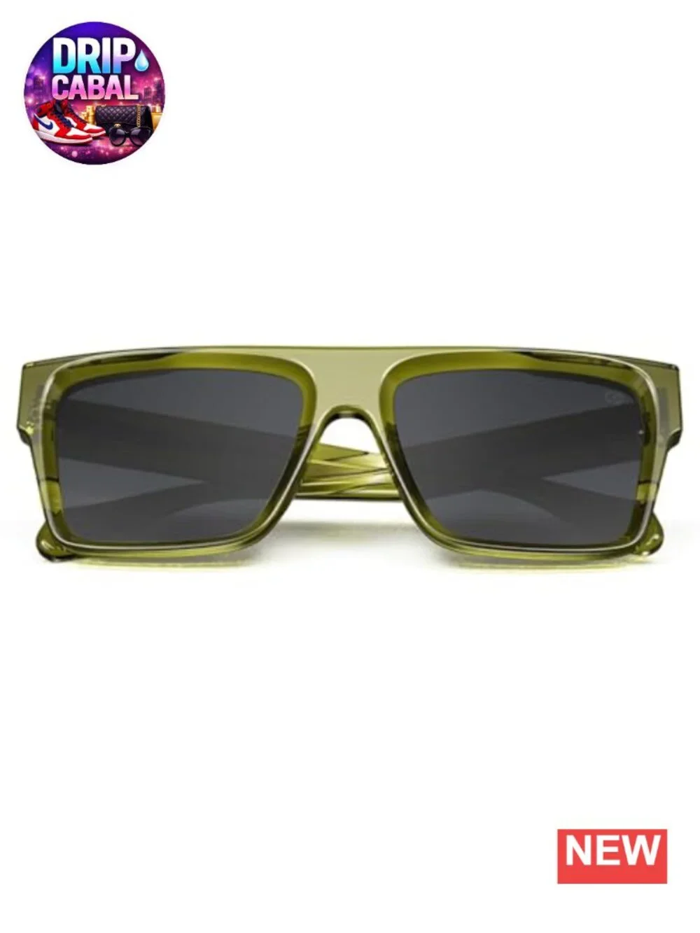 Oversized Square Flat Top Sunglasses UV400 TR90 Frame Unisex